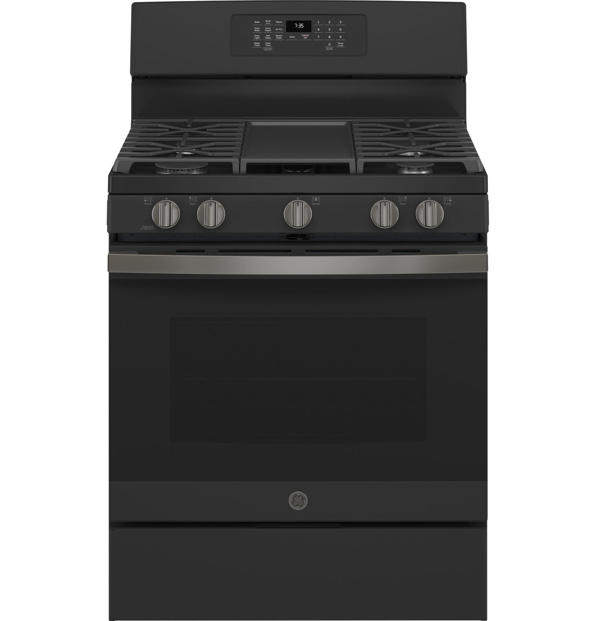 GE(R) 30" Free-Standing Gas Convection Range with No Preheat Air Fry - (JGB735FPDS)