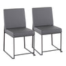 Fuji - Contemporary Modern Elegance With High Back Dining Chair (Set of 2)