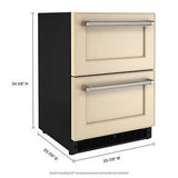 24" Panel-Ready Undercounter Double-Drawer Refrigerator