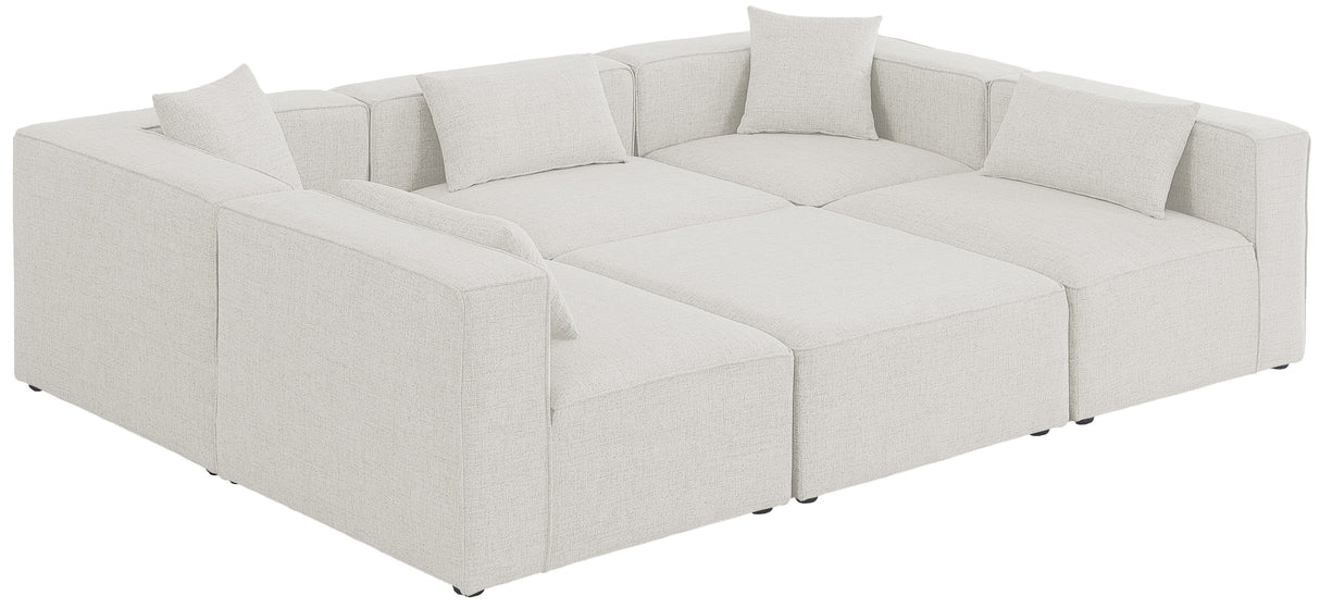 Cube - Modular Sectional 6 Piece - Cream - Modern & Contemporary