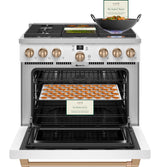 Caf(eback)(TM) 36" Smart Dual-Fuel Commercial-Style Range with 6 Burners (Natural Gas) - (C2Y366P4TW2)