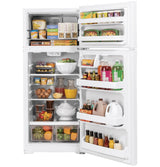 GE(R) ENERGY STAR(R) 17.5 Cu. Ft. Top-Freezer Refrigerator - (GTE18GTNRWW)