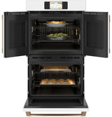 Caf(eback)(TM) Professional Series 30" Smart Built-In Convection French-Door Double Wall Oven - (CTD90FP4NW2)