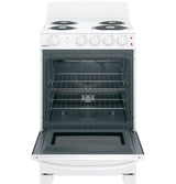 Hotpoint(R) 24" Electric Free-Standing Front-Control Range - (RAS240DMWW)