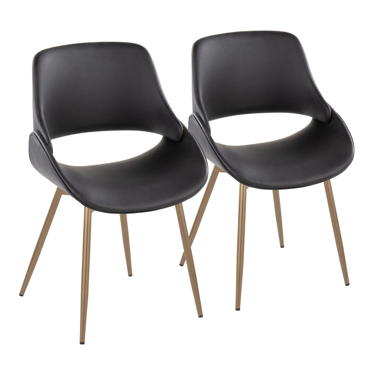 Fabrico - Chair (Set of 2) - Bronze Legs