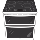 GE Profile(TM) 30" Smart Slide-In Electric Double Oven Convection Fingerprint Resistant Range - (PS960YPFS)