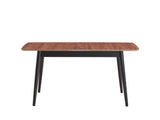 Lanae - Dining Table (Extension Bufferfly Leaf) - Natural / Black