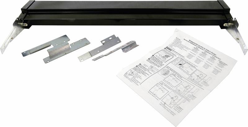 Black Slide-In Range Adjustable Metal Backguard - (M903046-9010)