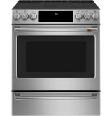 Caf(eback)(TM) 30" Smart Slide-In, Front-Control, Radiant and Convection Range - (CES700P2MS1)