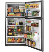 GE(R) ENERGY STAR(R) 21.9 Cu. Ft. Top-Freezer Refrigerator - (GTE22JSNRSS)