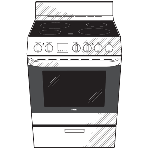 24" 2.9 Cu. Ft. Electric Range - (QAS740RMSS)