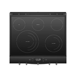 6.4 Cubic Feet Smart Slide-in Electric Range With Air Fry, When Connected - Black Stainless Steel