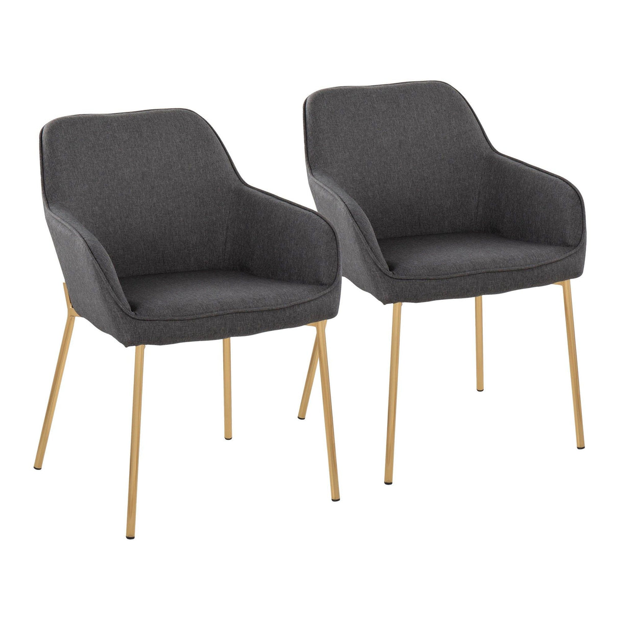 Daniella - Dining Chair - Gold Metal (Set of 2)