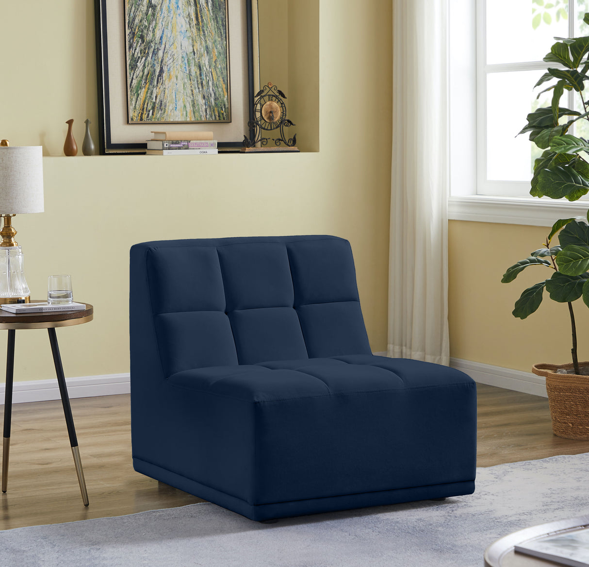 Relax - Armless Chair - Navy