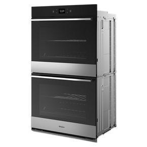 100 Total Cubic Feet Double Wall Oven With Air Fry When Connected - Gray