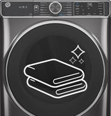 GE(R) ENERGY STAR(R) 7.8 cu. ft. Capacity Smart Front Load Electric Dryer with Steam and Sanitize Cycle - (GFD65ESPVDS)