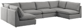 Mackenzie - Modular Sectional 6 Piece - Gray - Modern & Contemporary