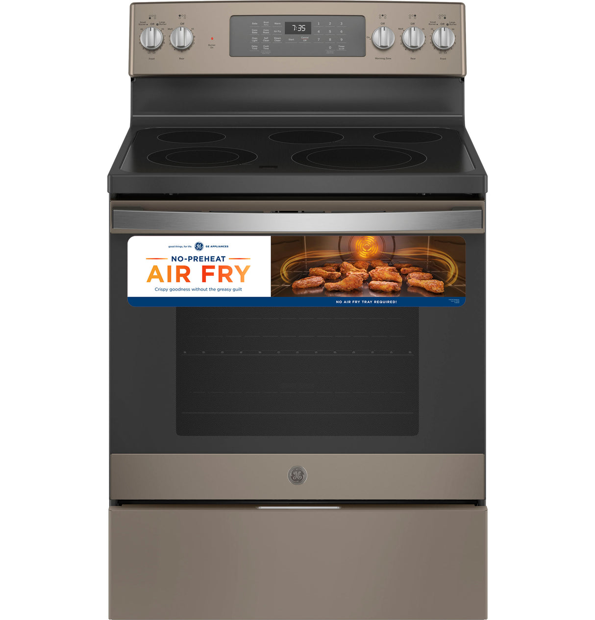 GE(R) 30" Free-Standing Electric Convection Range with No Preheat Air Fry - (JB735EPES)