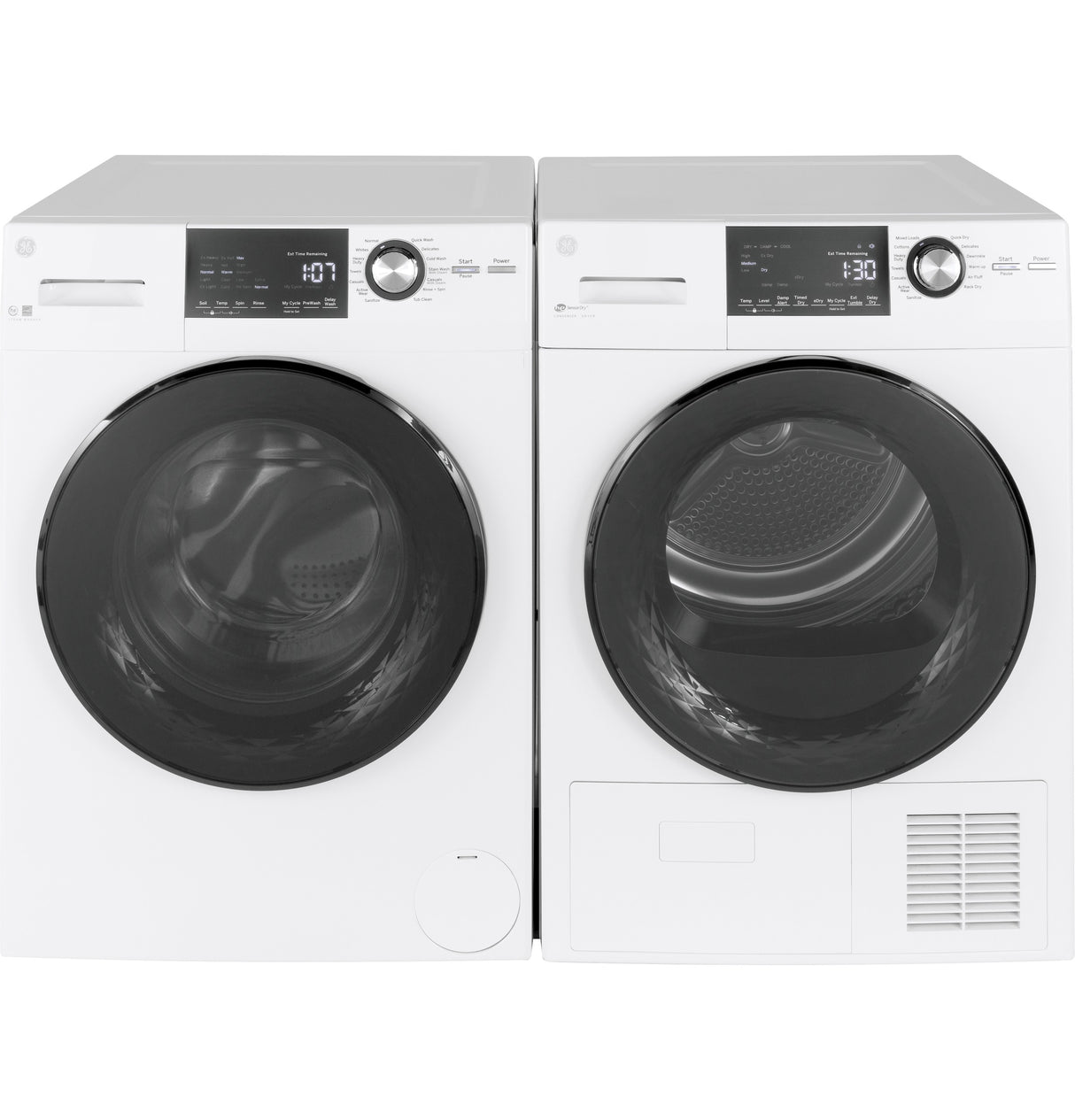 GE(R) ENERGY STAR(R) 24" 2.4 Cu. Ft. Front Load Washer with Steam - (GFW148SSMWW)