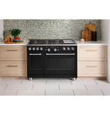 Caf(eback)(TM) 48" Smart Dual-Fuel Commercial-Style Range with 6 Burners and Griddle (Natural Gas) - (C2Y486P3TD1)