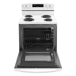 30" Amana Electric Range With Extra-Large Oven Window - White - Steel