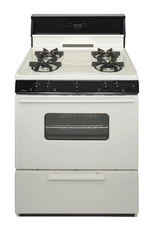 30 in. Freestanding Sealed Burner Spark Ignition Gas Range in Biscuit - (SMK240TP)