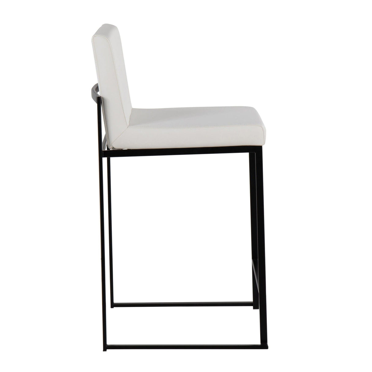 Fuji - High Back Counter Stool - Black Legs