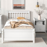 Bed With Headboard And Footboard For Kids, Teens, Adults, With A Nightstand