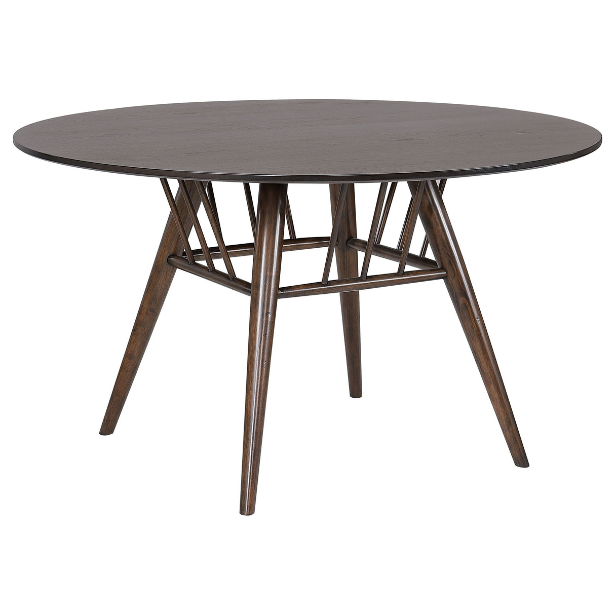 Everton - Round Wood Dining Table - Dark Walnut