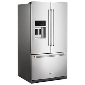 26.8 Cubic Feet Standard-Depth French Door Refrigerator With Exterior Ice And Water Dispenser