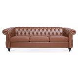 Rolled Arm Chesterfield 3 Seater Sofa