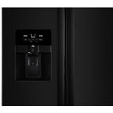 33" Wide Side-By-Side Refrigerator - Black