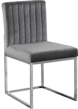 Giselle - Dining Chair with Chrome Base (Set of 2)