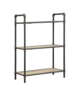 Itzel - Antique Bookshelf - Gray / Oak