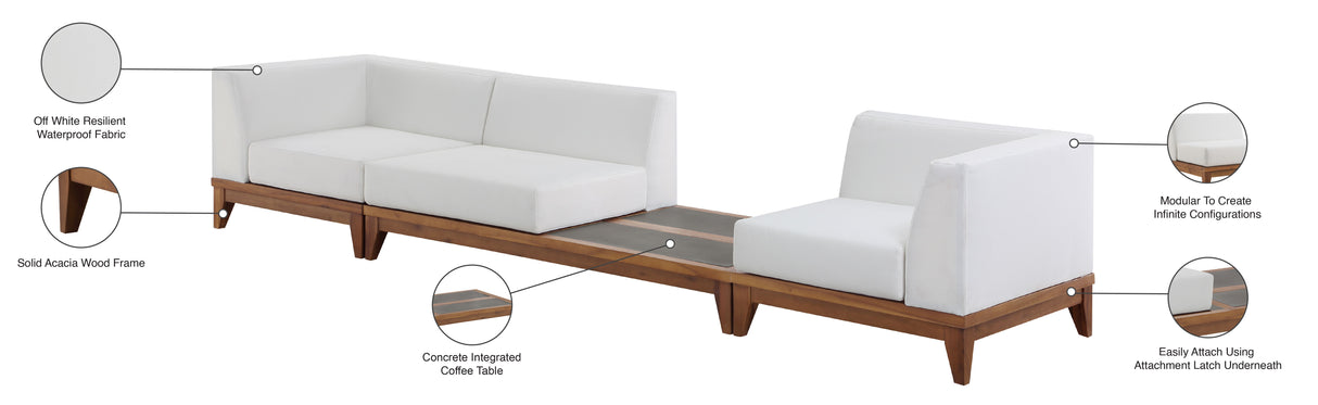 Rio - Modular Sofa 3 Seats - Off White