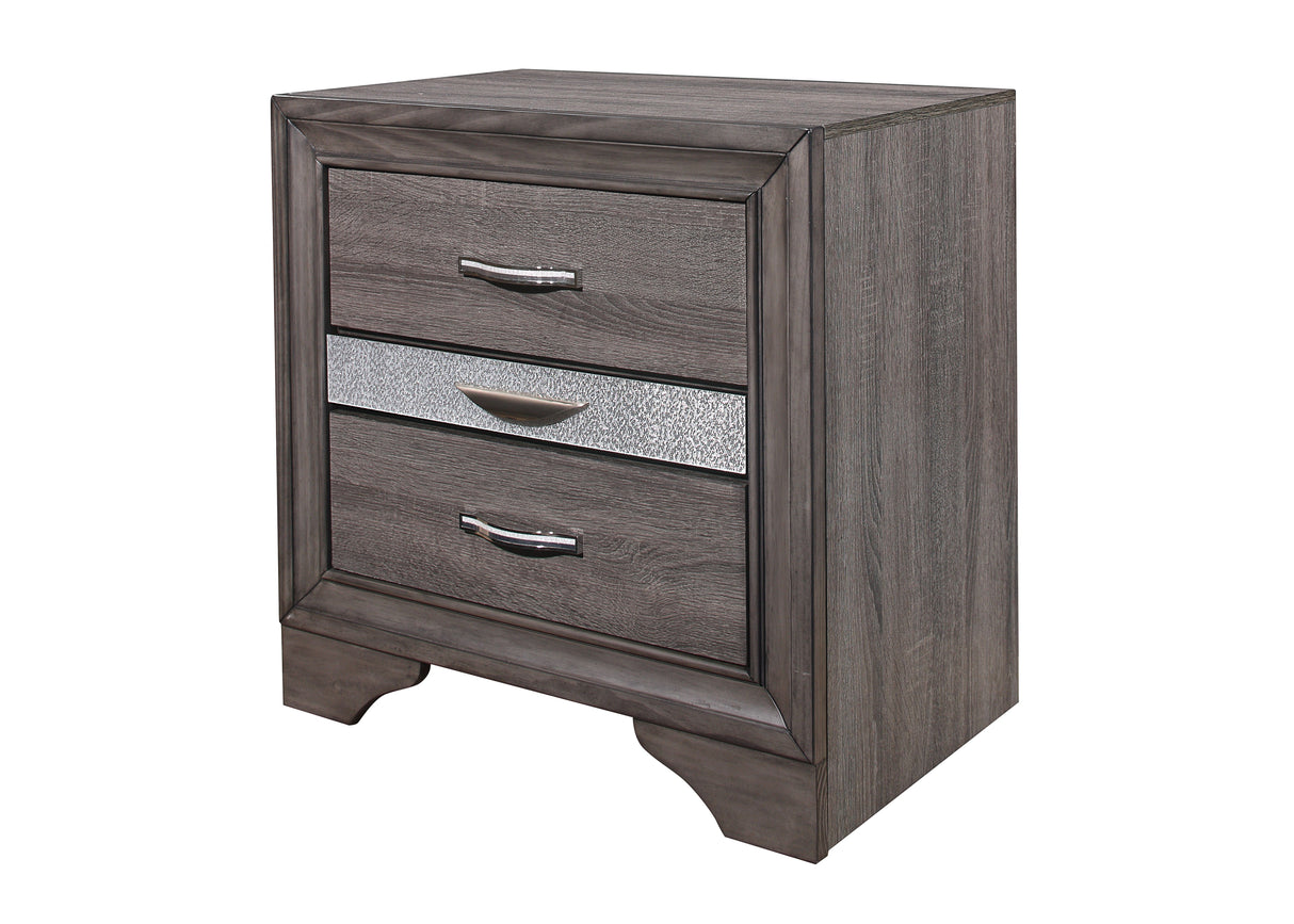 Ryder - Sparkle Nightstand - Gray