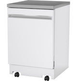 GE(R) ENERGY STAR(R) 24" Stainless Steel Interior Portable Dishwasher with Sanitize Cycle - (GPT225SGLWW)