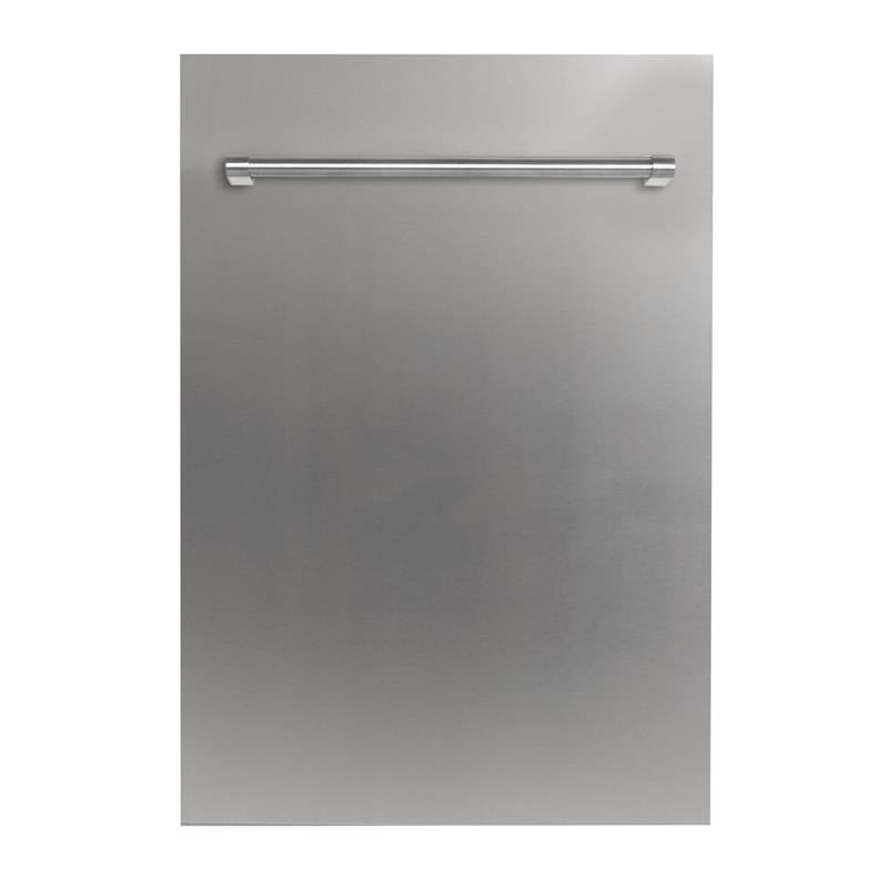 ZLINE 18 in. Compact Top Control Dishwasher with Stainless Steel Tub and Traditional Handle, 52dBa (DW-18) [Color: Stainless Steel] - (DW304H18)