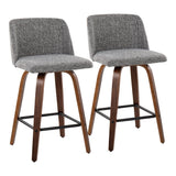 Toriano - Counter Stool With Square Footrest Set