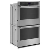 27" Double Wall Oven With Air Fry And Basket - 86 Cubic Feet - Gray