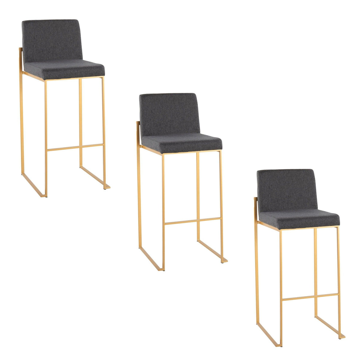 Fuji - High Back Barstool Set