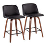 Toriano - Counter Stool With Square Footrest Set