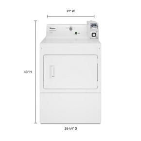 Commercial Electric Super-Capacity Dryer, Coin-Slide And Coin-Box