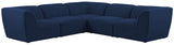 Miramar - Modular Sectional 5 Piece - Navy - Fabric