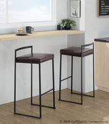 Fuji - Stackable Barstool - Black Metal