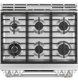 Caf(eback)(TM) 30" Smart Slide-In, Front-Control, Dual-Fuel, Double-Oven Range with Convection - (C2S950P2MS1)