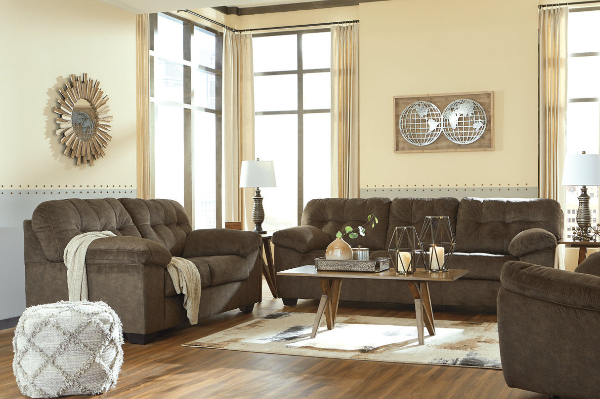 Accrington Sofa and Loveseat With Recliner - (70508U5)