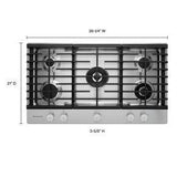 36" 5-Burner Gas Cooktop With Griddle