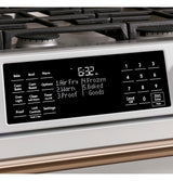 Caf(eback)(TM) 30" Smart Slide-In, Front-Control, Gas Range with Convection Oven in Platinum Glass - (CGS700M2NS5)