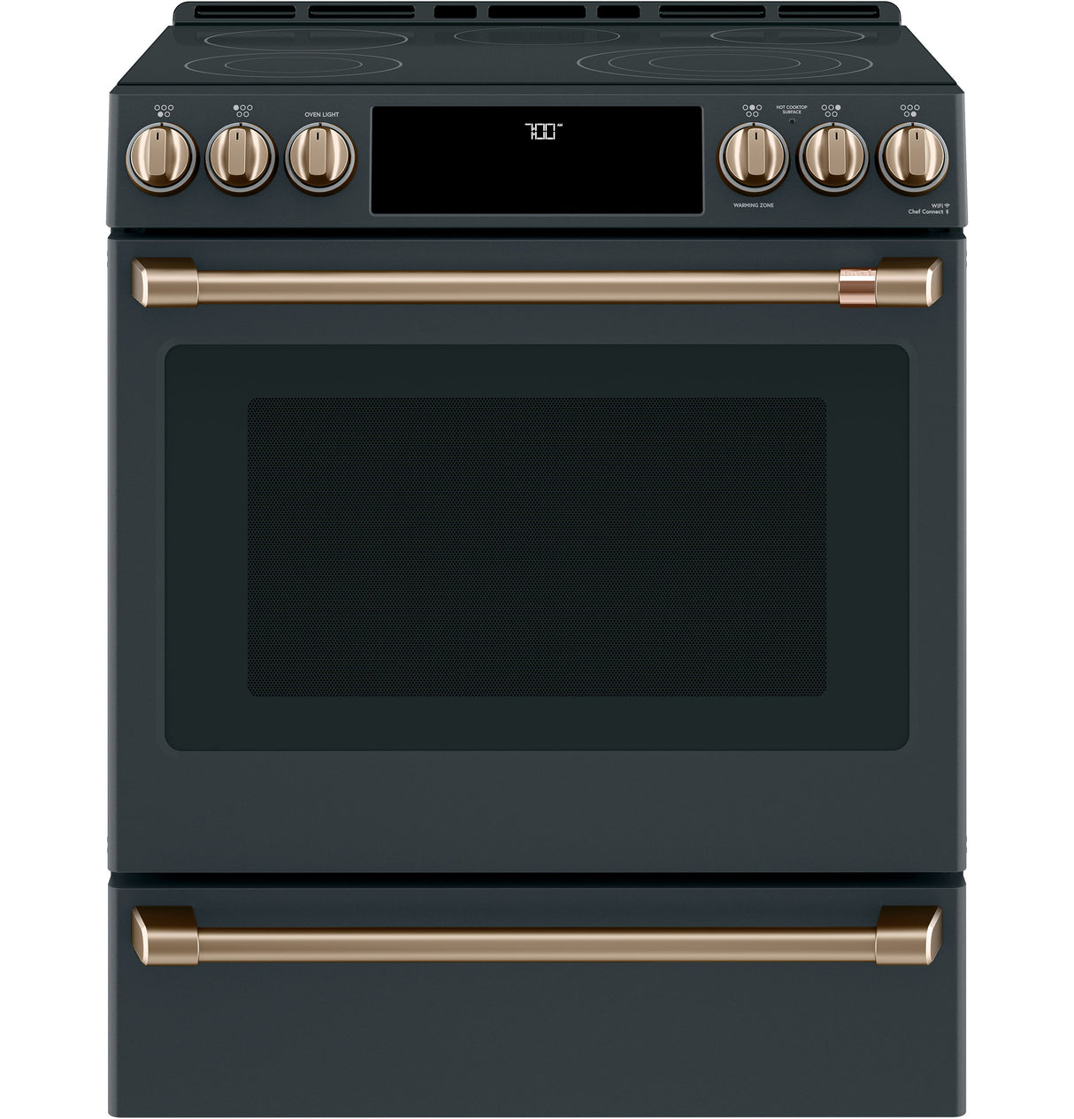 Caf(eback)(TM) 30" Smart Slide-In, Front-Control, Radiant and Convection Range - (CES700P3MD1)